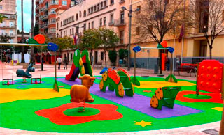 mobiliario urbano y parques infantiles‎